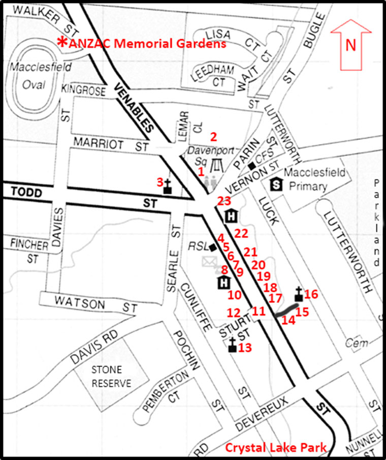 Map for walk 1