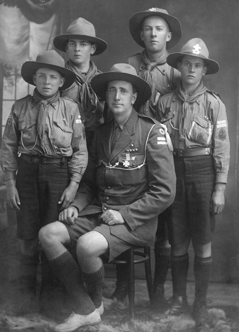 Scoutmaster Howard Ross