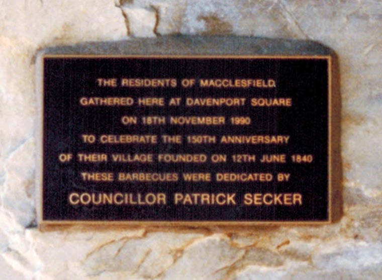 Plaque at Davenport Square