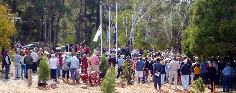 RSL ANZAC Gardens Dedication - Audience