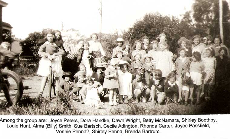 Sports Day group, about 1940