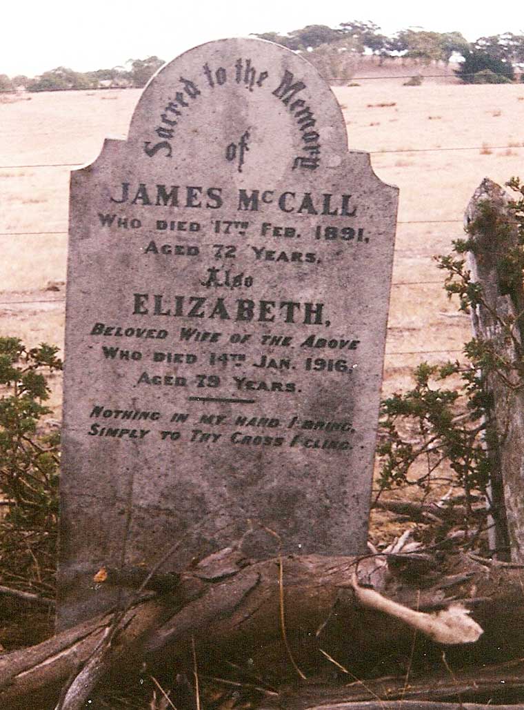 Bugle Ranges Cemetery - a pioneer grave